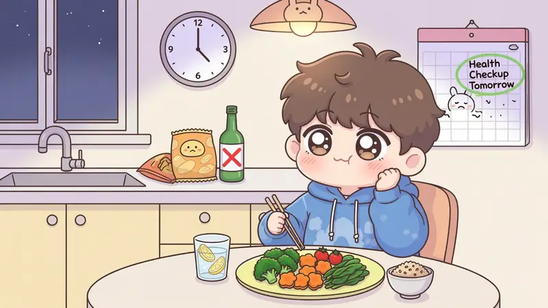 건강검진 전날 반드시 피해야 할 행동과 준비사항