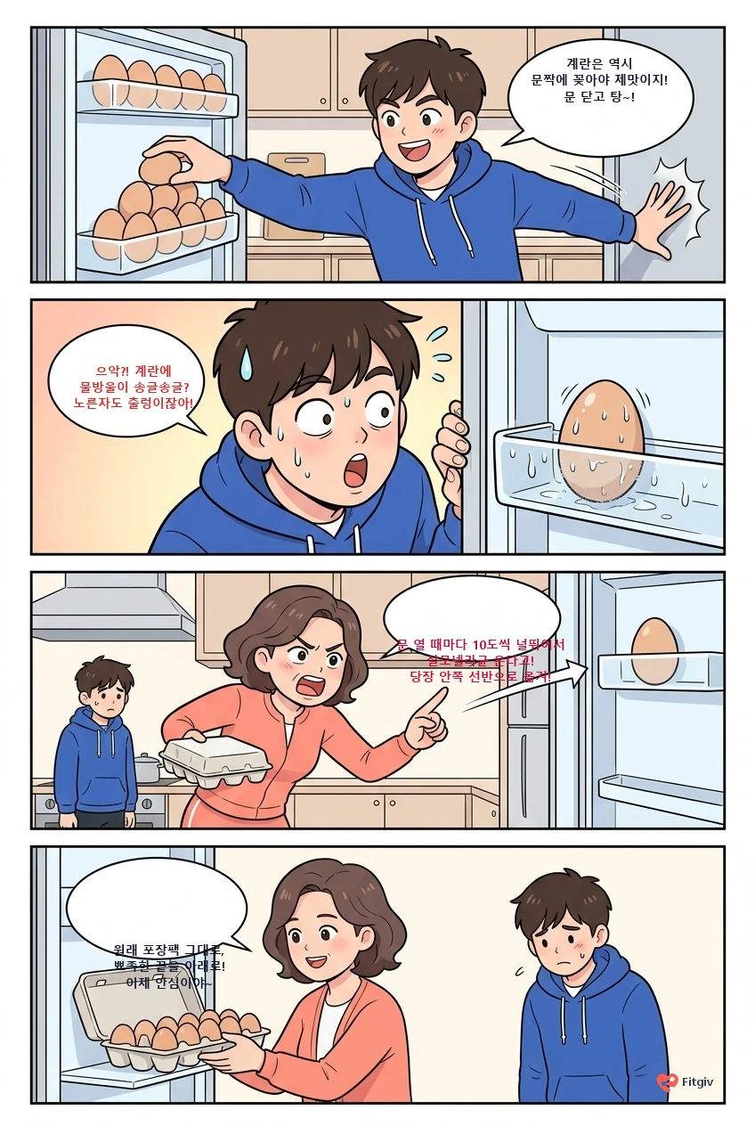 달걀은 문짝에 꽂아야 제맛이라는 남편의 최후