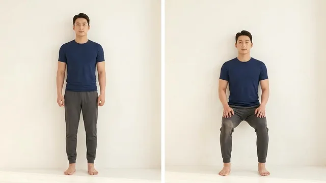 벽 대고 버티기 (Wall Sit)