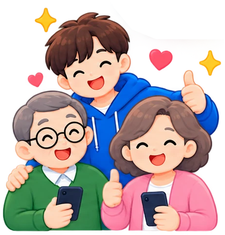 5컷: 온 가족 건강 동행